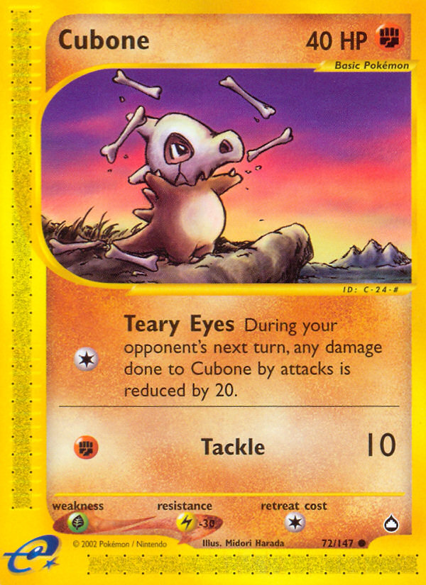 Pokemon | Cubone (72/147) [Aquapolis] | The Nerd Merchant