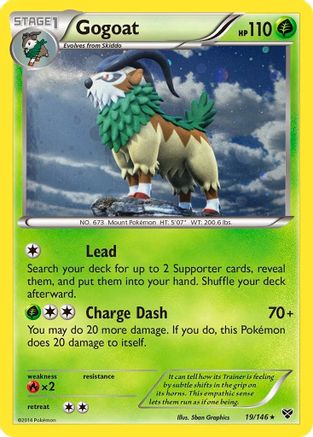 Pokemon | Gogoat (19/146) (Cosmos Holo) [XY: Base Set] | The Nerd Merchant