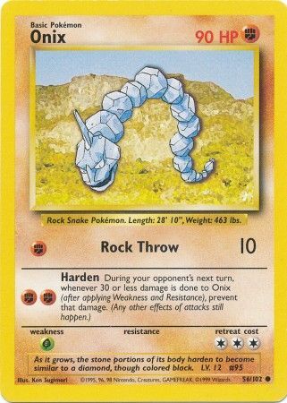 Pokemon | Onix (56/102) [Base Set Unlimited] | The Nerd Merchant