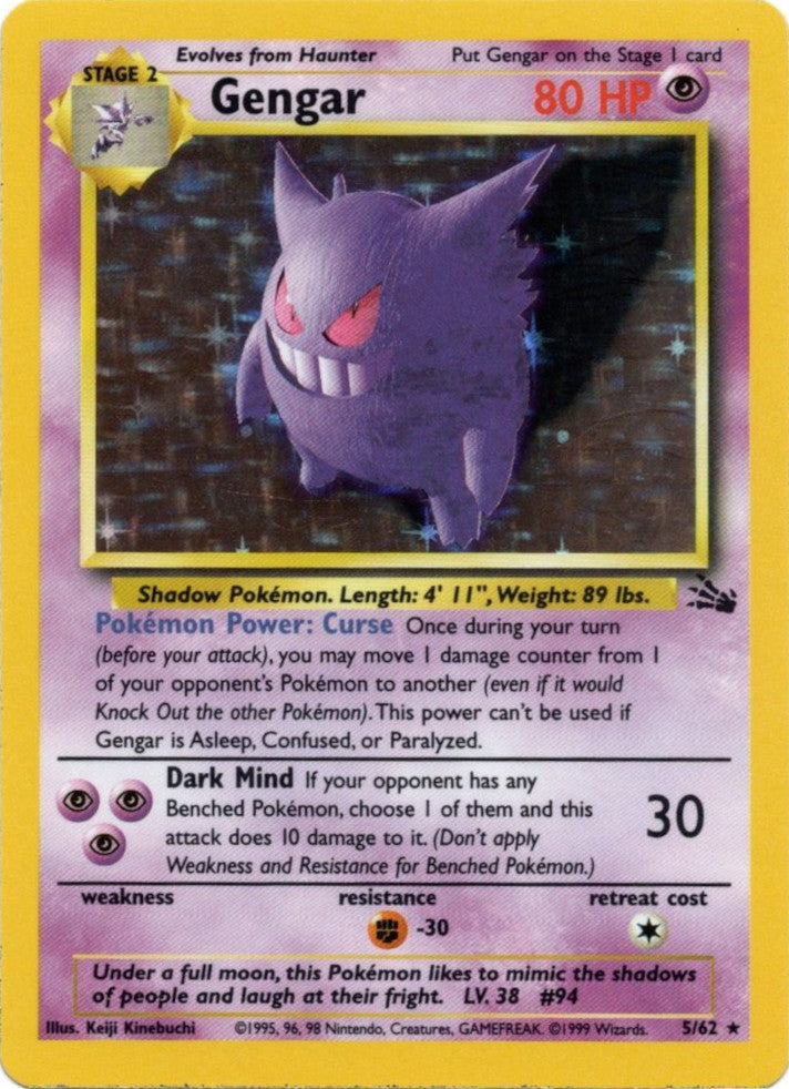 Pokemon | Gengar (5/62) [Fossil Unlimited] | The Nerd Merchant
