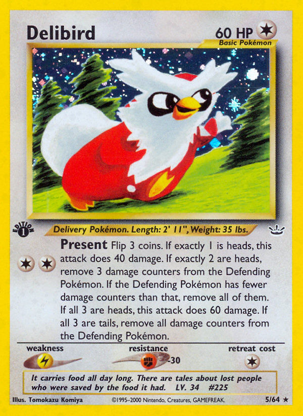 Pokemon | Delibird (5/64) [Neo Revelation 1st Edition] | The Nerd Merchant