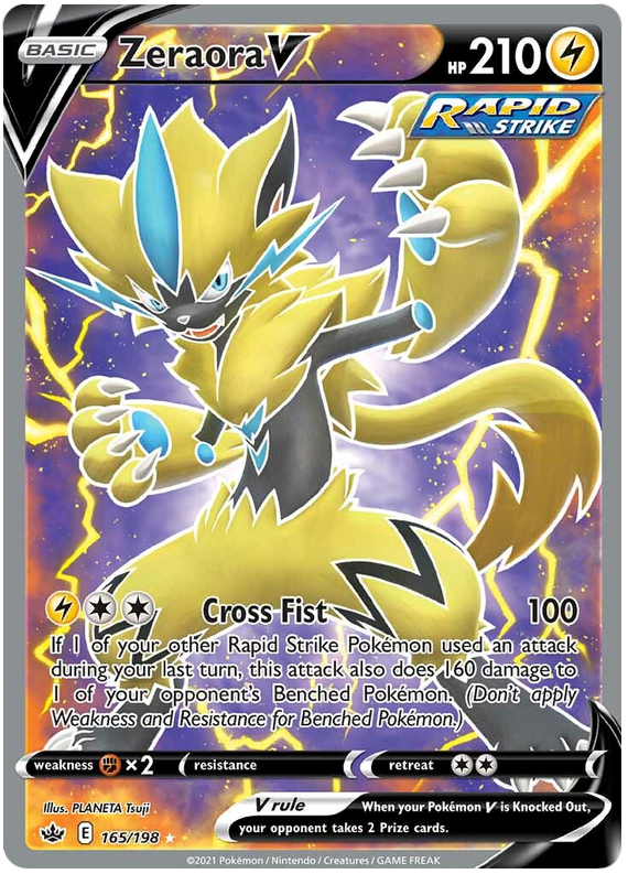 Pokemon | Zeraora V (165/198) [Sword & Shield: Chilling Reign] | The Nerd Merchant