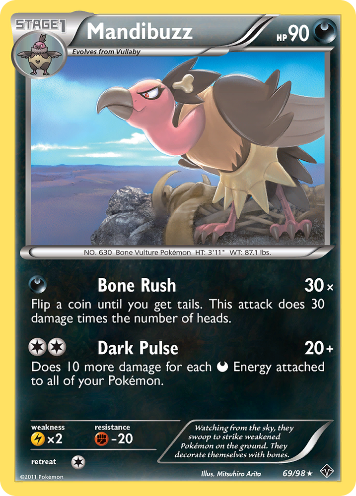 Pokemon | Mandibuzz (69/98) [Black & White: Emerging Powers] | The Nerd Merchant