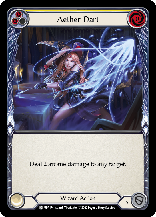 Flesh and Blood TCG | Aether Dart (Yellow) [UPR174] (Uprising)  Rainbow Foil | The Nerd Merchant