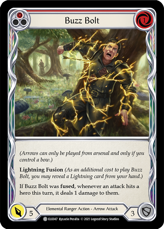Flesh and Blood TCG | Buzz Bolt (Red) [ELE047] (Tales of Aria)  1st Edition Rainbow Foil | The Nerd Merchant