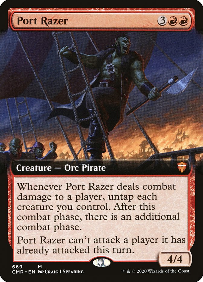 Magic | Port Razer (Extended Art) [Commander Legends] | The Nerd Merchant