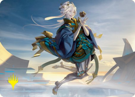 Magic | Moonfolk Puzzlemaker Art Card (Gold-Stamped Signature) [Kamigawa: Neon Dynasty Art Series] | The Nerd Merchant