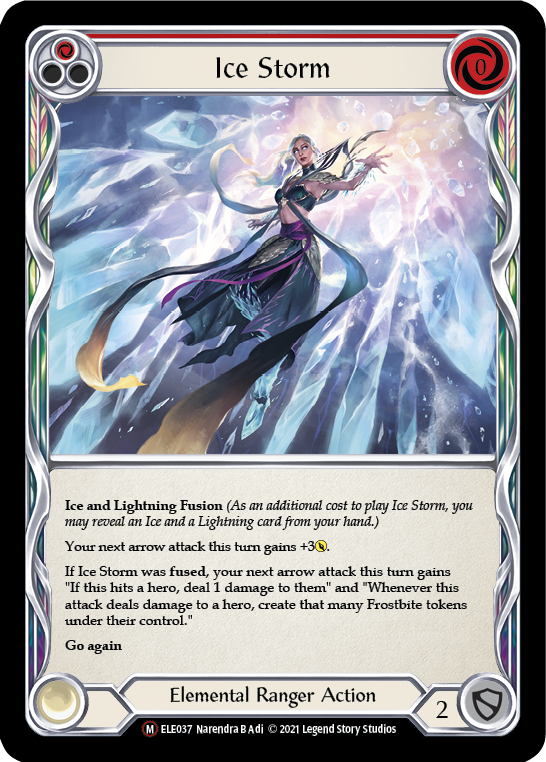 Flesh and Blood TCG | Ice Storm [U-ELE037] (Tales of Aria Unlimited)  Unlimited Rainbow Foil | The Nerd Merchant