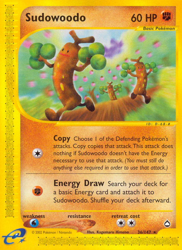 Pokemon | Sudowoodo (36/147) [Aquapolis] | The Nerd Merchant