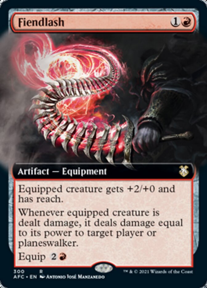 Magic | Fiendlash (Extended Art) [Dungeons & Dragons: Adventures in the Forgotten Realms Commander] | The Nerd Merchant