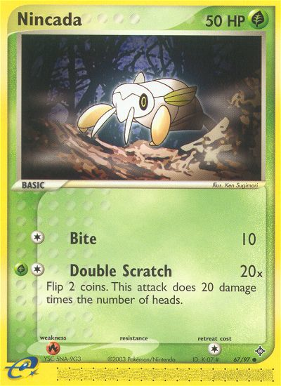 Pokemon | Nincada (67/97) [EX: Dragon] | The Nerd Merchant