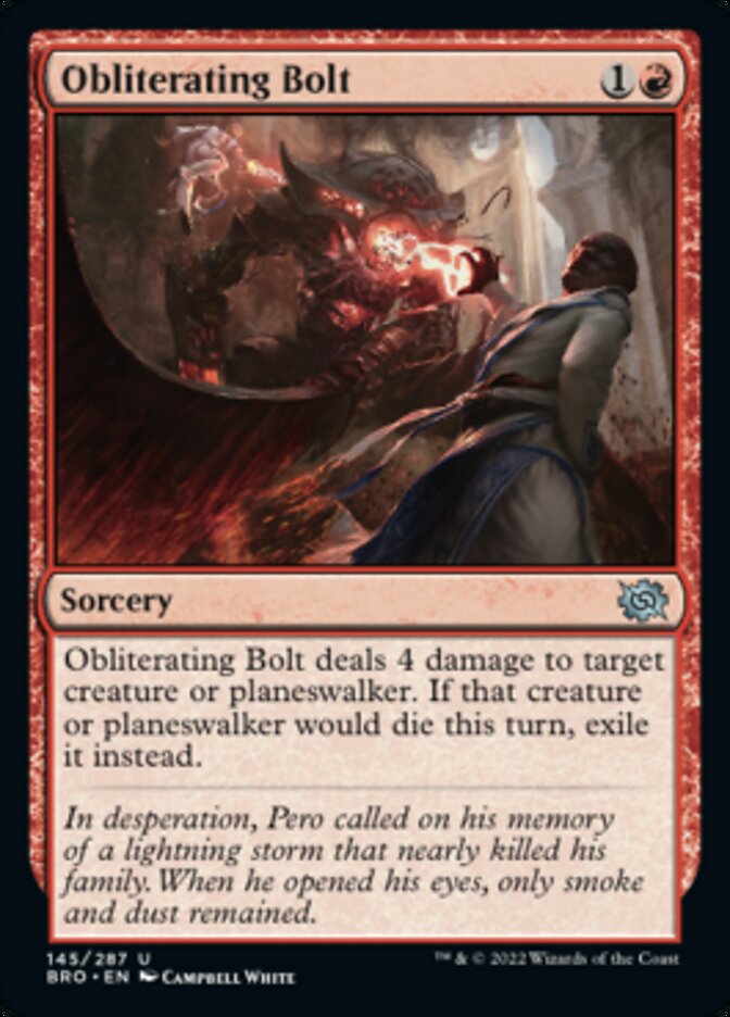 Magic | Obliterating Bolt [The Brothers' War] | The Nerd Merchant