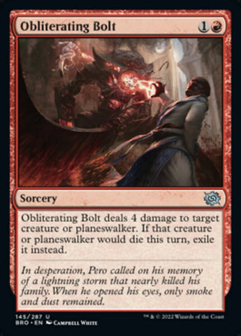 Magic | Obliterating Bolt [The Brothers' War] | The Nerd Merchant
