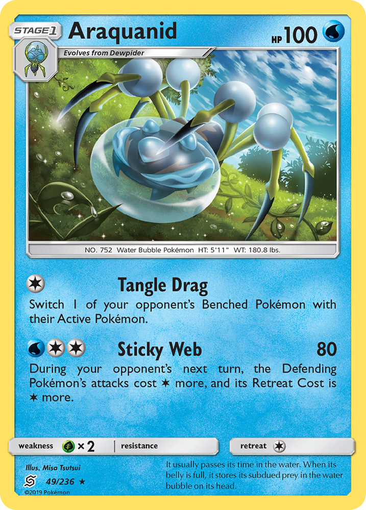 Pokemon | Araquanid (49/236) [Sun & Moon: Unified Minds] | The Nerd Merchant