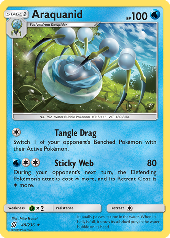 Pokemon | Araquanid (49/236) [Sun & Moon: Unified Minds] | The Nerd Merchant