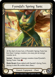 Flesh and Blood TCG | Fyendal's Spring Tunic [U-WTR150] (Welcome to Rathe Unlimited)  Unlimited Rainbow Foil | The Nerd Merchant