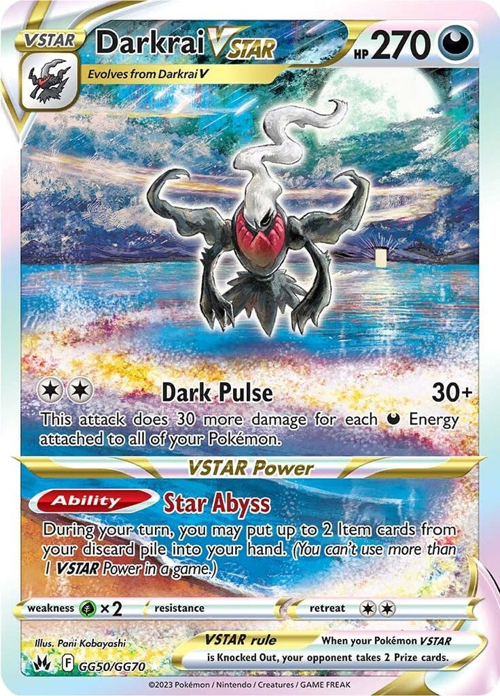 Pokemon | Darkrai VSTAR (GG50/GG70) [Sword & Shield: Crown Zenith] | The Nerd Merchant