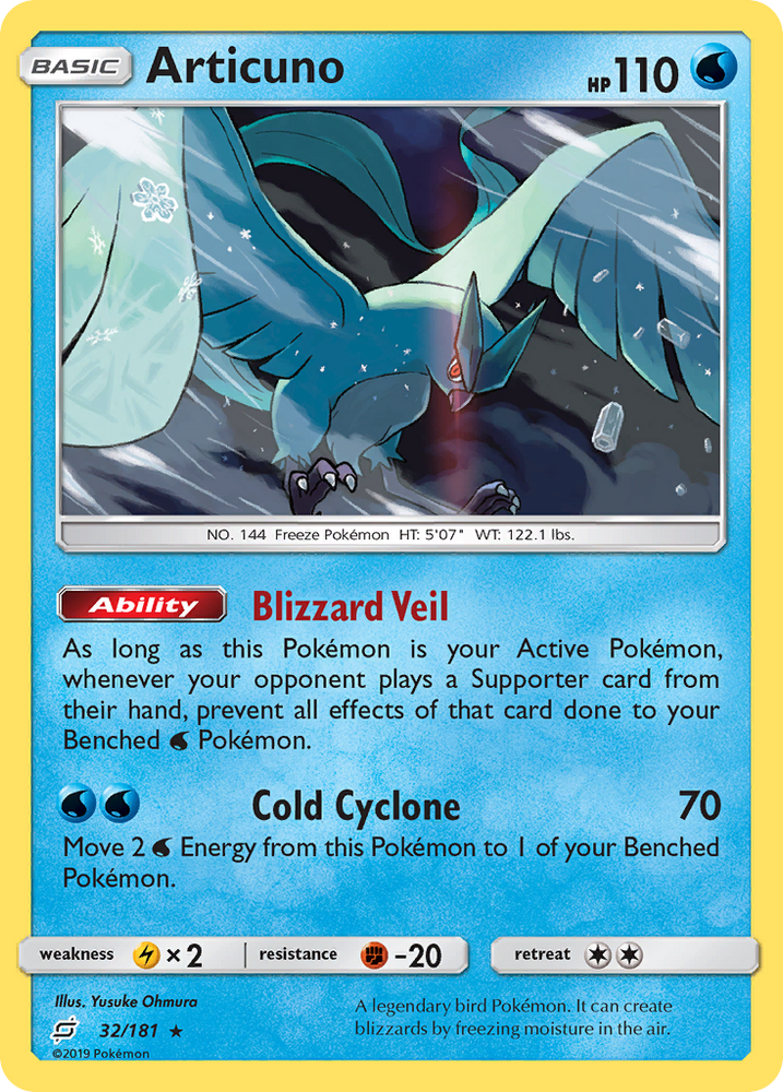 Pokemon | Articuno (32/181) [Sun & Moon: Team Up] | The Nerd Merchant