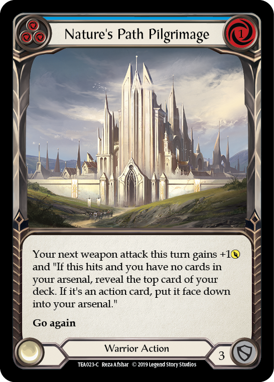 Flesh and Blood TCG | Nature's Path Pilgrimage (Blue) [TEA023-C] (Dorinthea Hero Deck)  1st Edition Normal | The Nerd Merchant