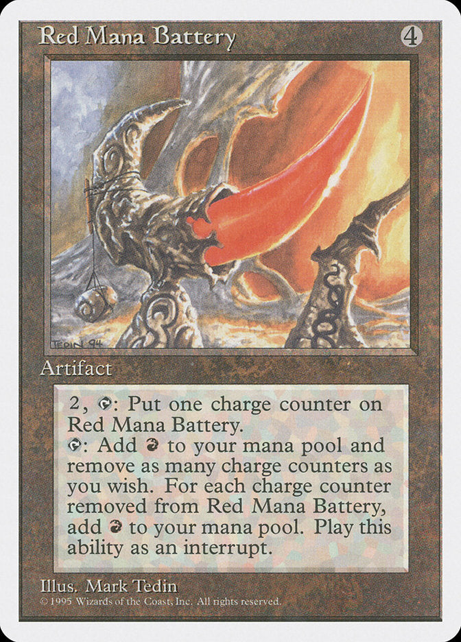 Magic | Red Mana Battery [Fourth Edition] | The Nerd Merchant