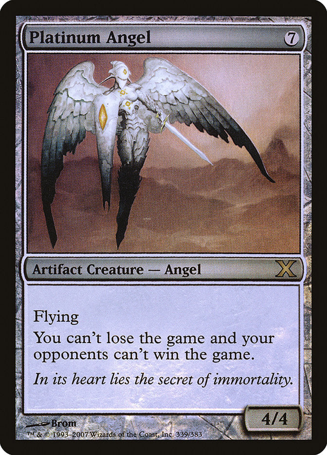 Magic | Platinum Angel (Premium Foil) [Tenth Edition] | The Nerd Merchant