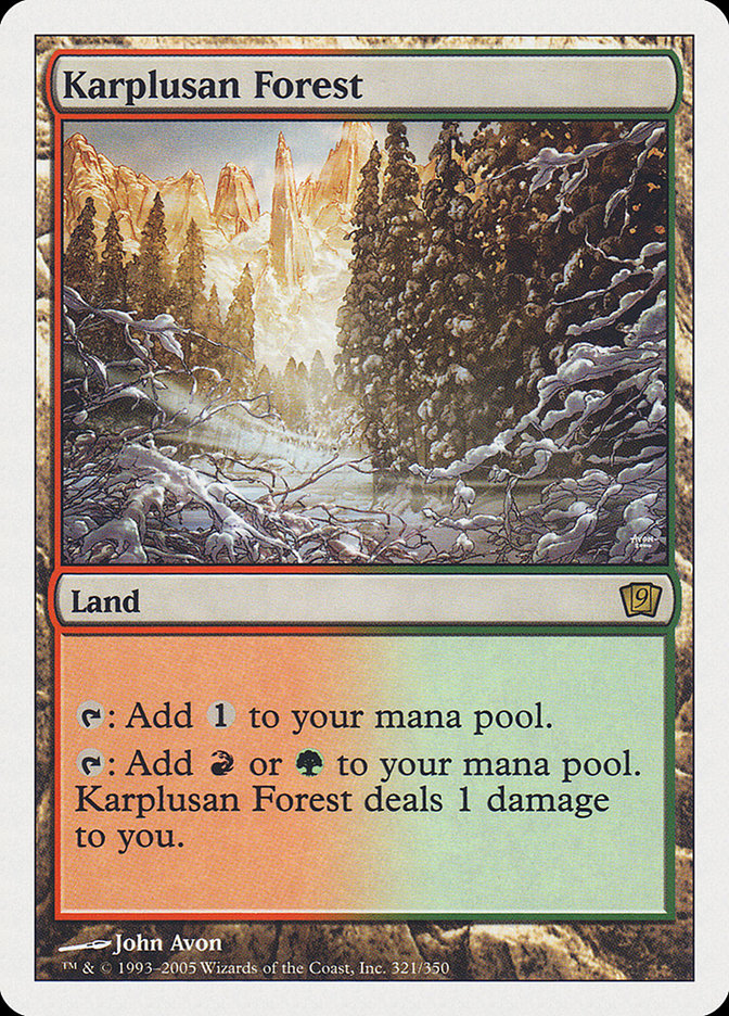 Magic | Karplusan Forest [Ninth Edition] | The Nerd Merchant