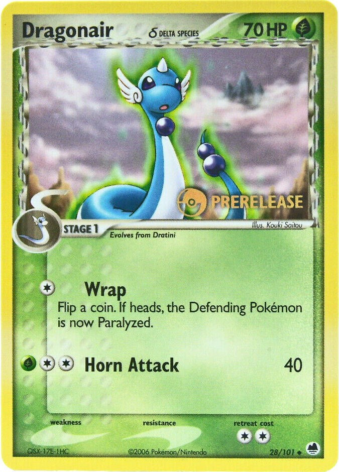 Pokemon | Dragonair (28/101) (Prerelease) [EX: Dragon Frontiers] | The Nerd Merchant