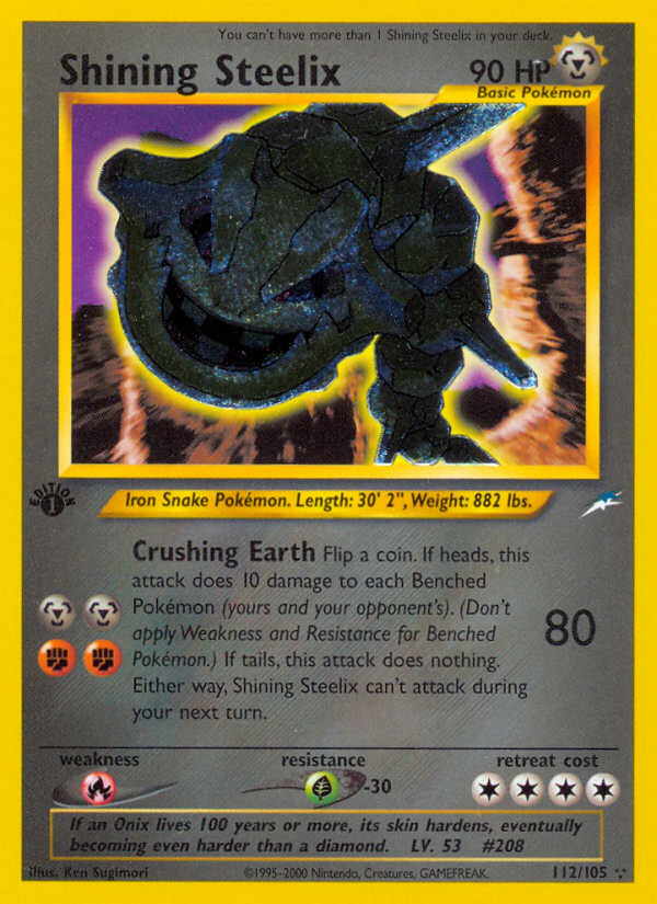 Pokemon | Shining Steelix (112/105) [Neo Destiny 1st Edition] | The Nerd Merchant