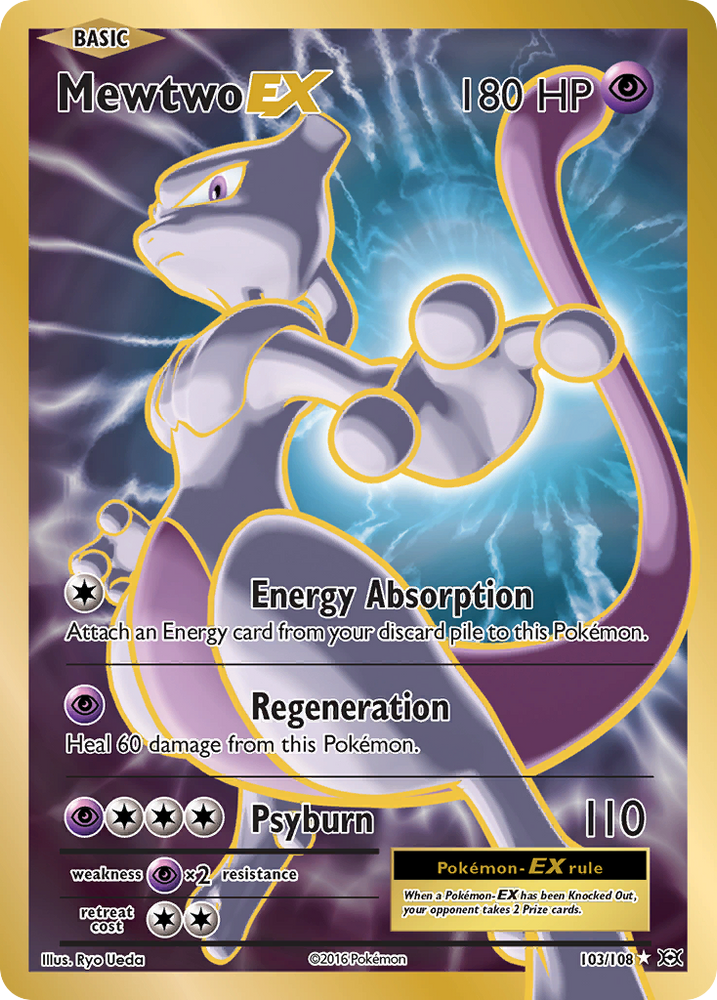 Pokemon | Mewtwo EX (103/108) [XY: Evolutions] | The Nerd Merchant