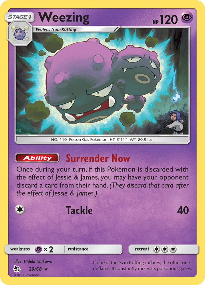 Pokemon | Weezing (29/68) [Sun & Moon: Hidden Fates] | The Nerd Merchant