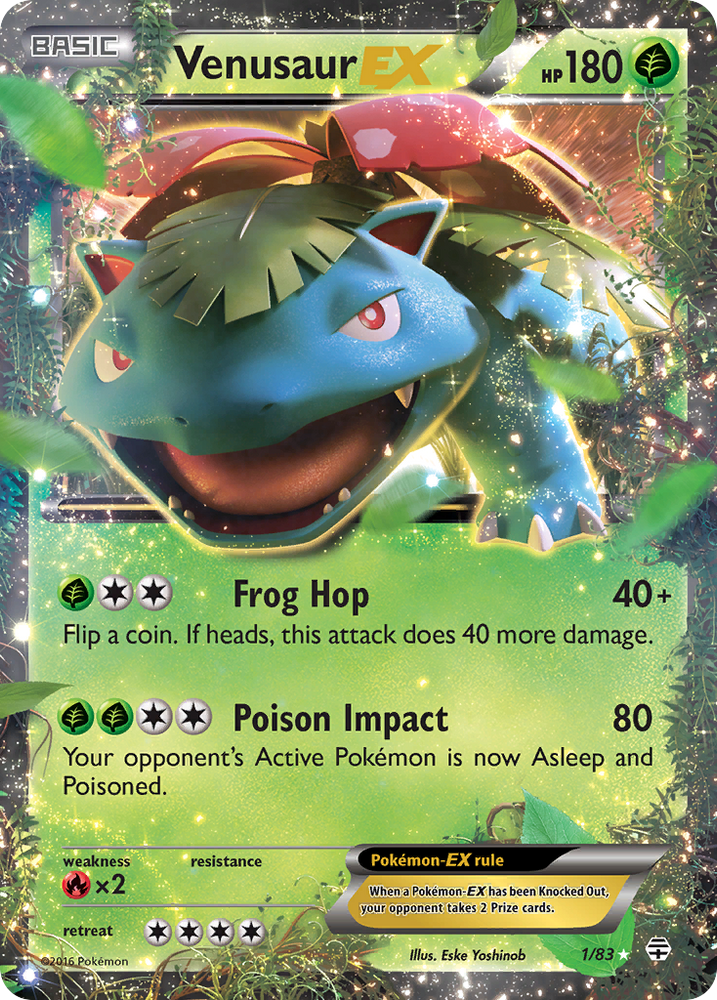 Pokemon | Venusaur EX (1/83) [XY: Generations] | The Nerd Merchant