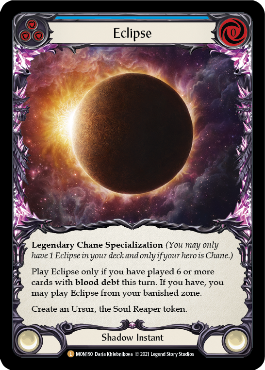 Flesh and Blood TCG | Eclipse [MON190-CF] (Monarch)  1st Edition Cold Foil | The Nerd Merchant