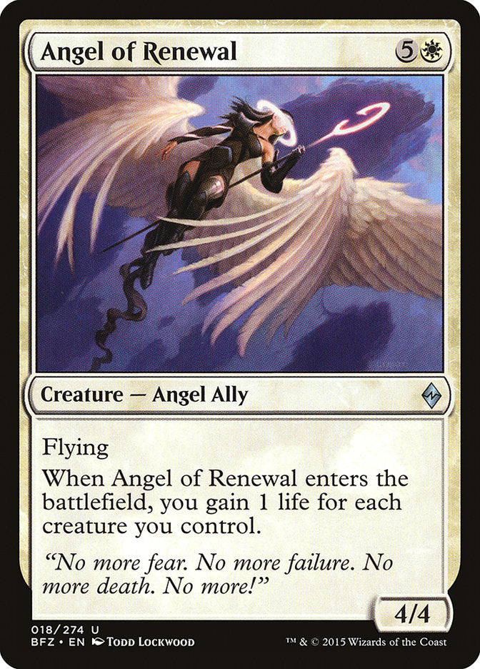 Magic | Angel of Renewal [Battle for Zendikar] | The Nerd Merchant