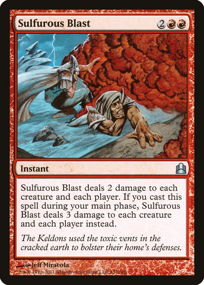 Magic | Sulfurous Blast [Commander 2011] | The Nerd Merchant