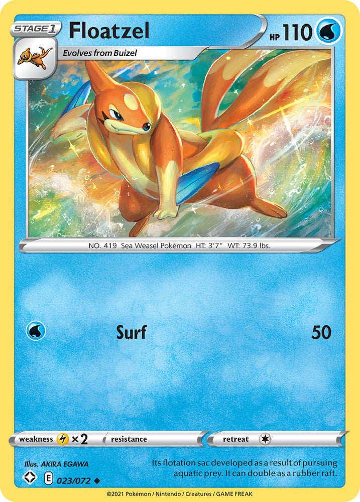 Pokemon | Floatzel (023/072) [Sword & Shield: Shining Fates] | The Nerd Merchant