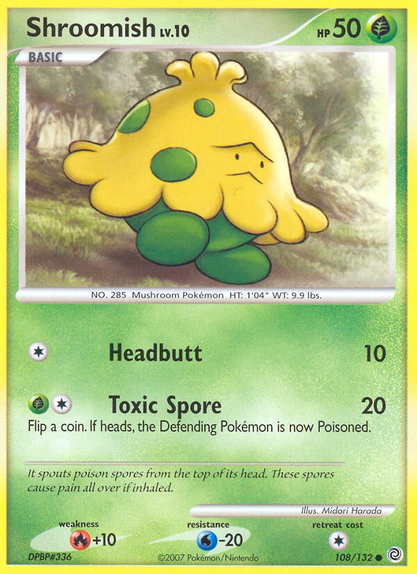 Pokemon | Shroomish (108/132) [Diamond & Pearl: Secret Wonders] | The Nerd Merchant