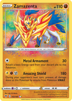 Pokemon | Zamazenta (102/185) [Sword & Shield: Vivid Voltage] | The Nerd Merchant