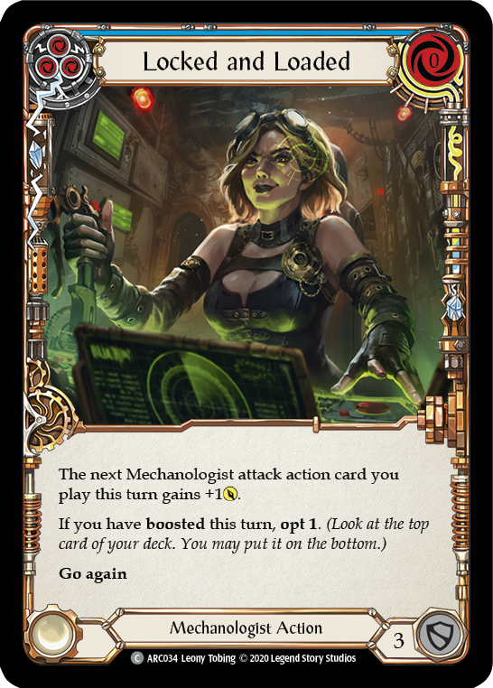Flesh and Blood TCG | Locked and Loaded (Blue) [U-ARC034] (Arcane Rising Unlimited)  Unlimited Rainbow Foil | The Nerd Merchant