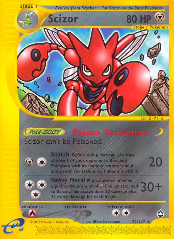 Pokemon | Scizor (32/147) [Aquapolis] | The Nerd Merchant