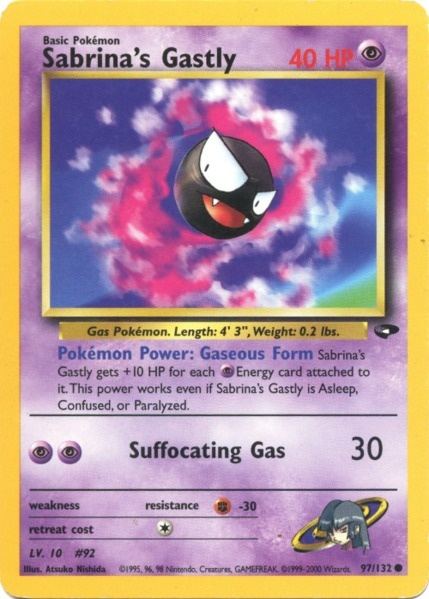 Pokemon | Sabrina's Gastly (97/132) [Gym Challenge Unlimited] | The Nerd Merchant