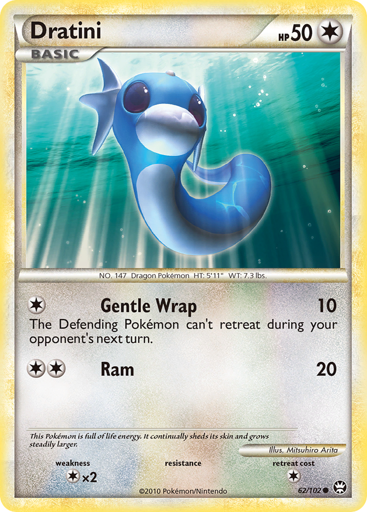 Pokemon | Dratini (62/102) [HeartGold & SoulSilver: Triumphant] | The Nerd Merchant