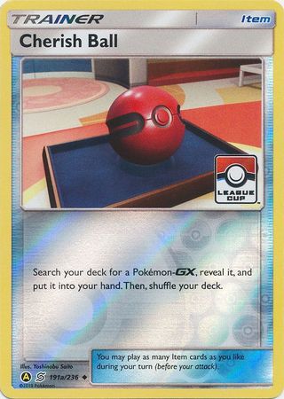 Pokemon | Cherish Ball (191a/236) (League Promo) [Sun & Moon: Unified Minds] | The Nerd Merchant