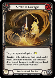 Flesh and Blood TCG | Stroke of Foresight (Red) [U-WTR138] (Welcome to Rathe Unlimited)  Unlimited Rainbow Foil | The Nerd Merchant
