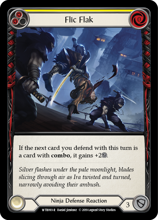 Flesh and Blood TCG | Flic Flak (Yellow) [WTR093-R] (Welcome to Rathe)  Alpha Print Rainbow Foil | The Nerd Merchant