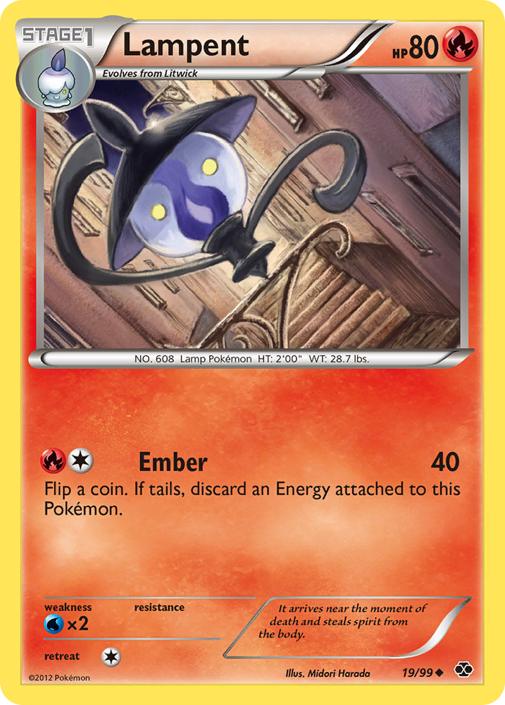Pokemon | Lampent (19/99) [Black & White: Next Destinies] | The Nerd Merchant