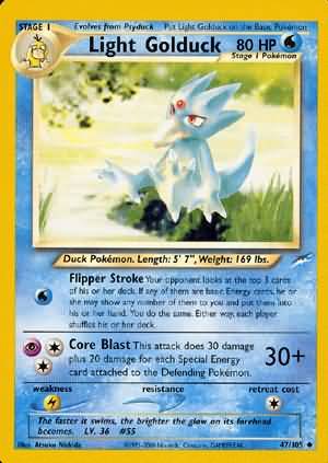 Pokemon | Light Golduck (47/105) [Neo Destiny Unlimited] | The Nerd Merchant