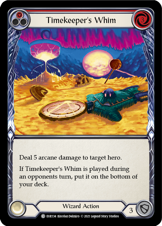 Flesh and Blood TCG | Timekeeper's Whim (Red) [EVR134] (Everfest)  1st Edition Normal | The Nerd Merchant