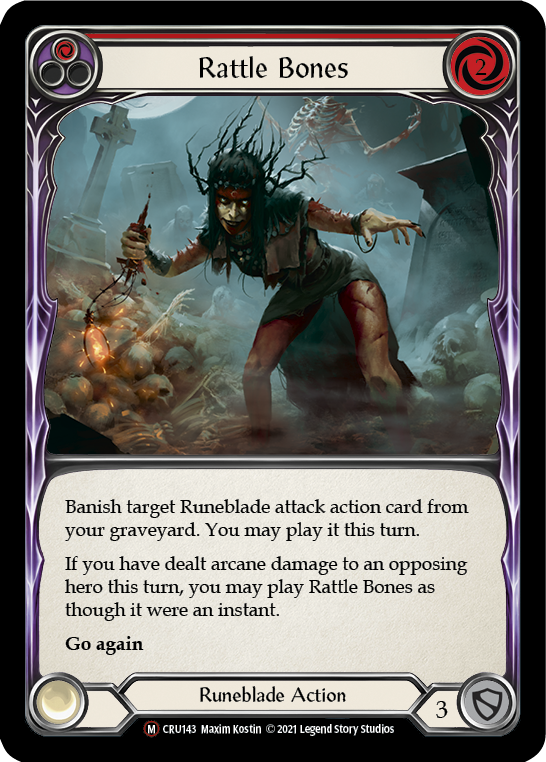 Flesh and Blood TCG | Rattle Bones [U-CRU143] (Crucible of War Unlimited)  Unlimited Normal | The Nerd Merchant