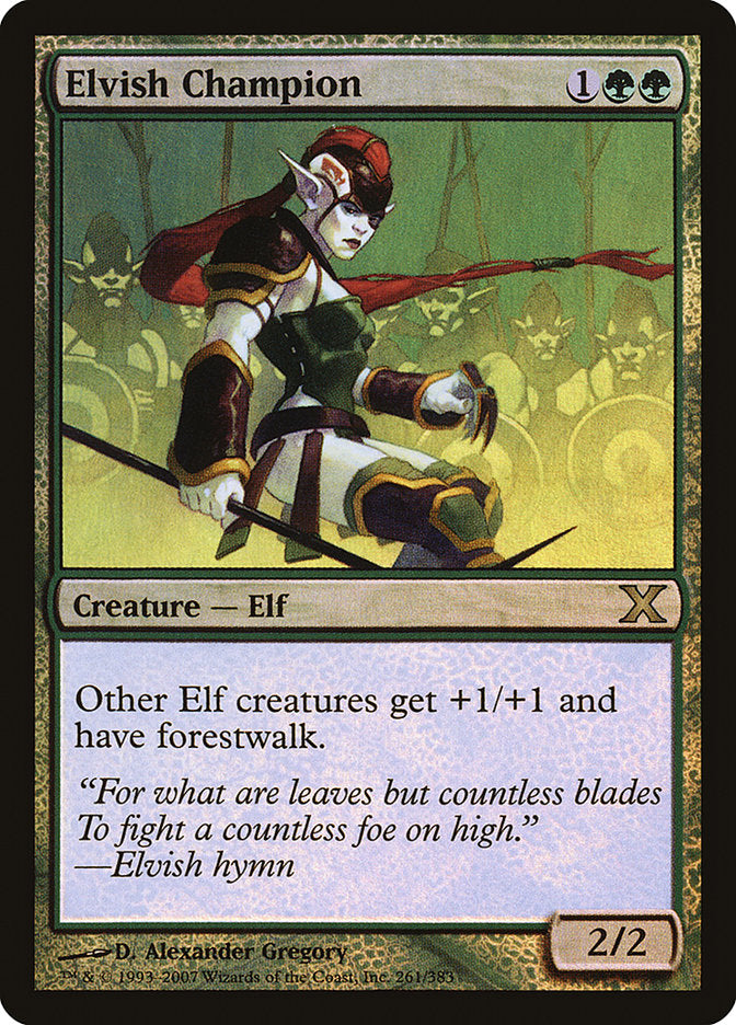 Magic | Elvish Champion (Premium Foil) [Tenth Edition] | The Nerd Merchant