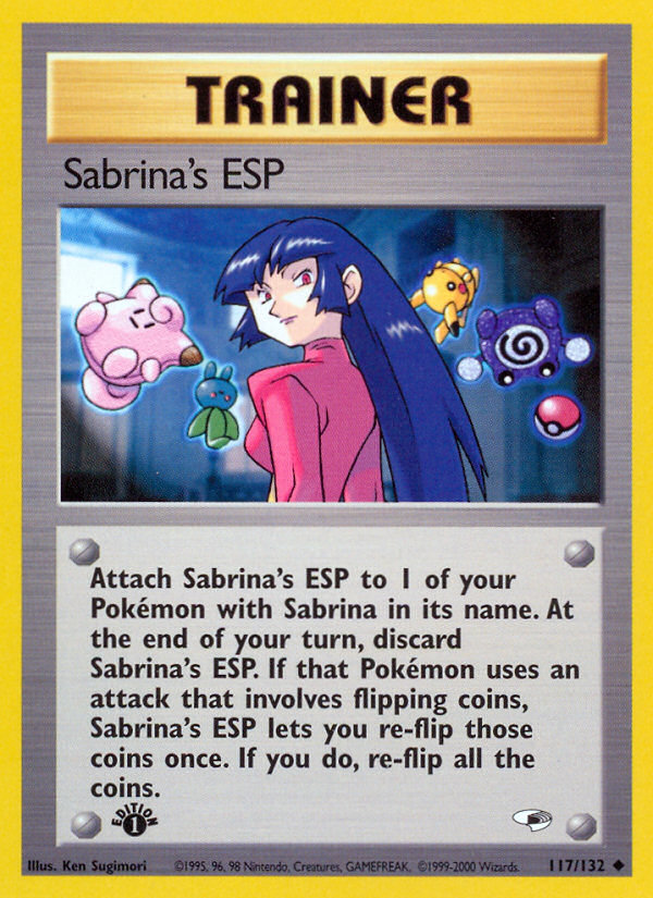 Pokemon | Sabrina's ESP (117/132) [Gym Heroes 1st Edition] | The Nerd Mechant
